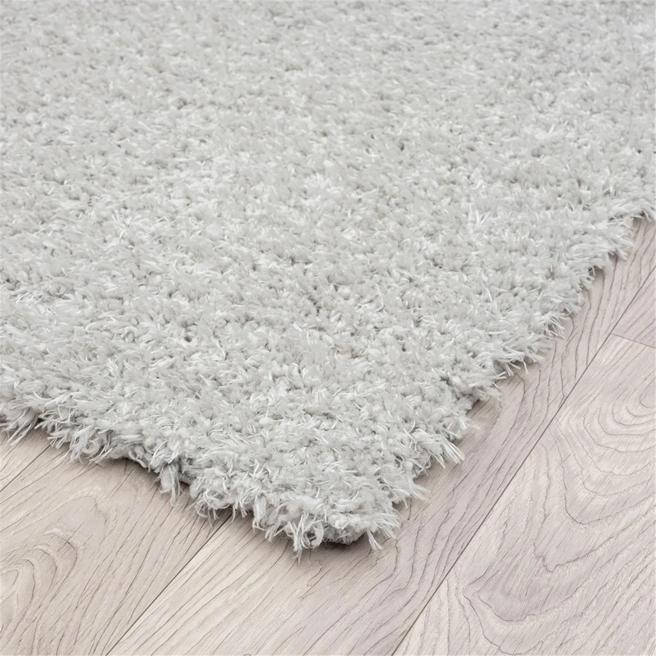 Fluffy and comfortable Cloud/Gray Plain Shag Rug