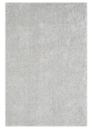 Fluffy and comfortable Cloud/Gray Plain Shag Rug