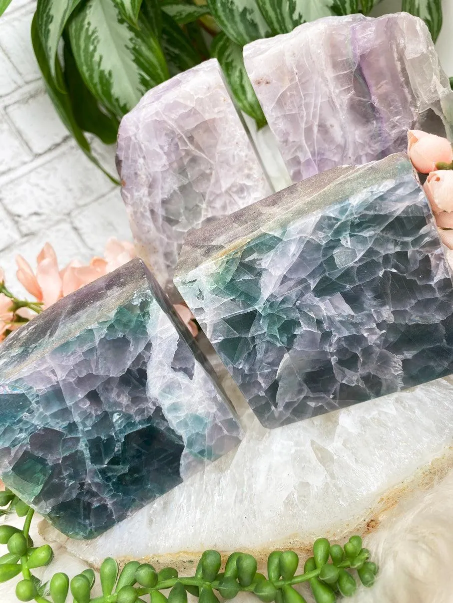 Fluorite Bookends