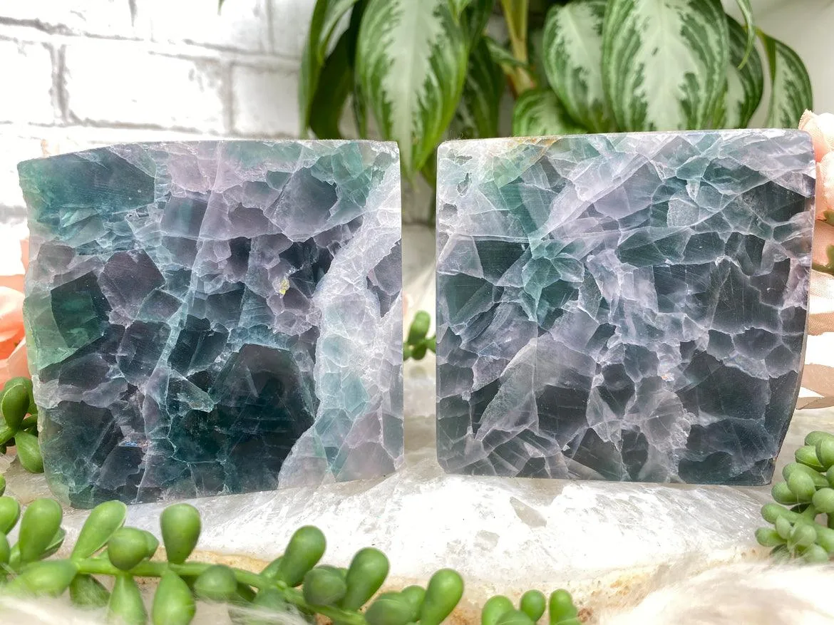 Fluorite Bookends