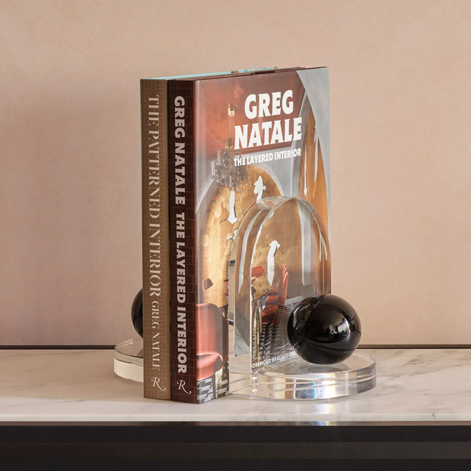 greg natale | blitz crystal bookend set