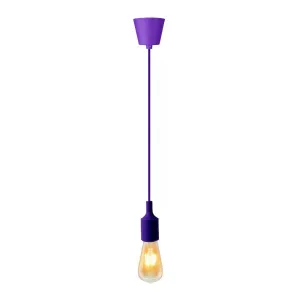 Hanging E27(Screw) Pendant Holder - Purple