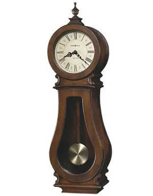 Howard Miller Arendal Chiming Pendulum Wall Clock - Tuscan Cherry Finish