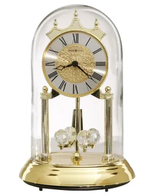 Howard Miller Christina Anniversary Clock - Brass Tone - Rotating Pendulum