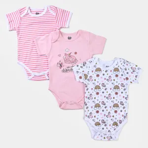 Infant Girls Cotton Poplin Romper Set-mIX