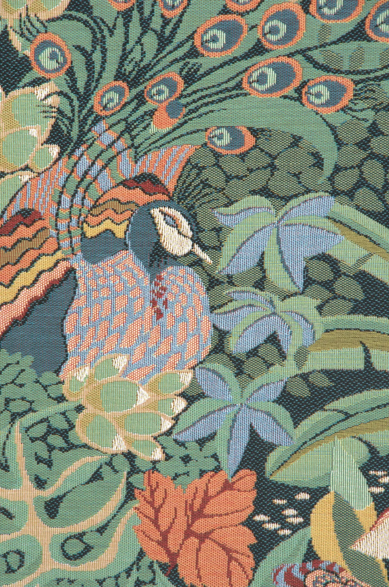 Jungle and Four Birds French Tapestry by Anne Leurent