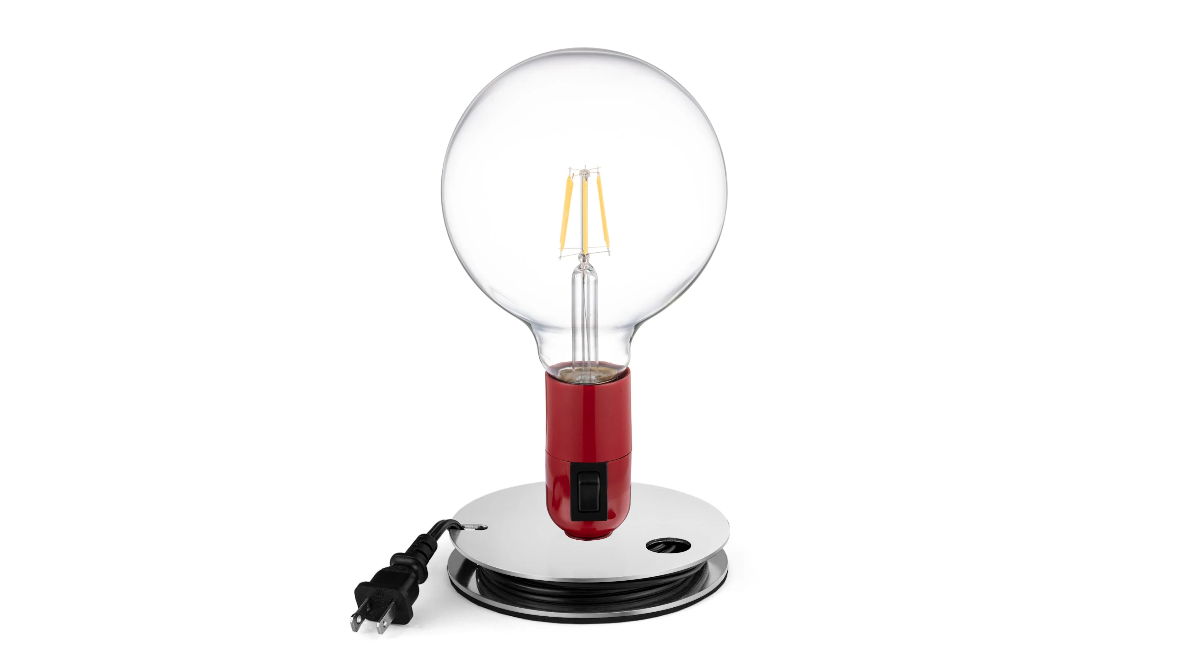 Lampadina - Lampadina Table Lamp, Red