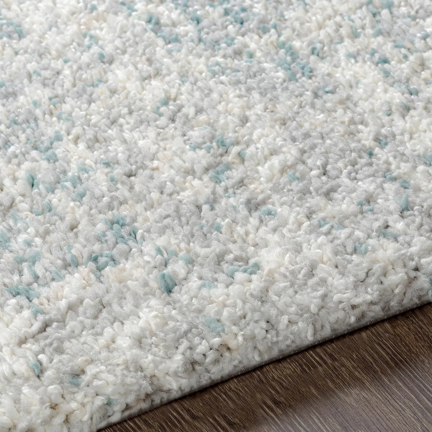 Larose Shag Gray Area Rug Carpet for Living Room Bedroom or Kitchen