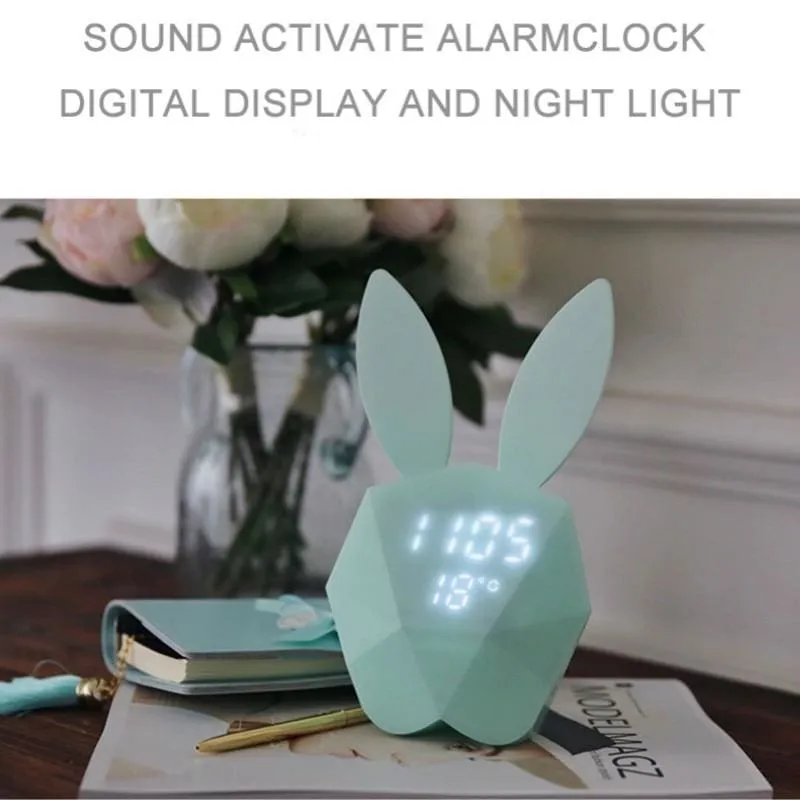 LED Digital Voice Control Alarm Clock