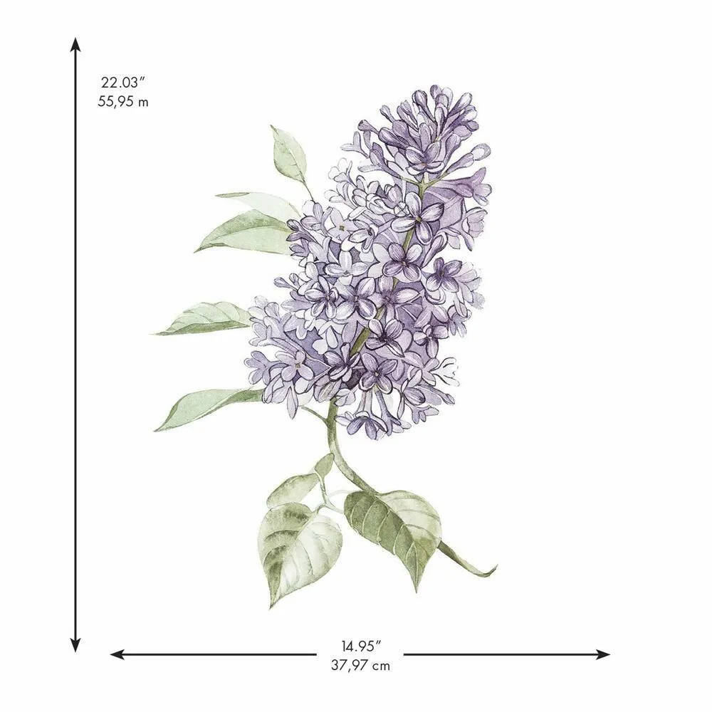 Lilac Peel and Stick Giant Wall Decals