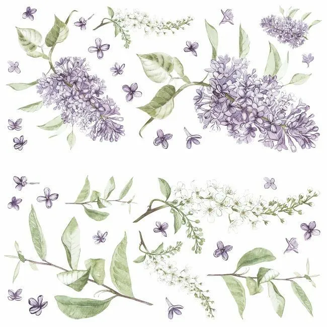 Lilac Peel and Stick Giant Wall Decals