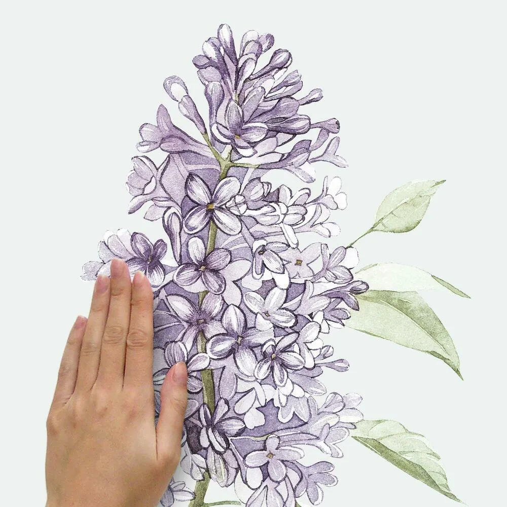 Lilac Peel and Stick Giant Wall Decals