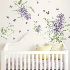 Lilac Peel and Stick Giant Wall Decals