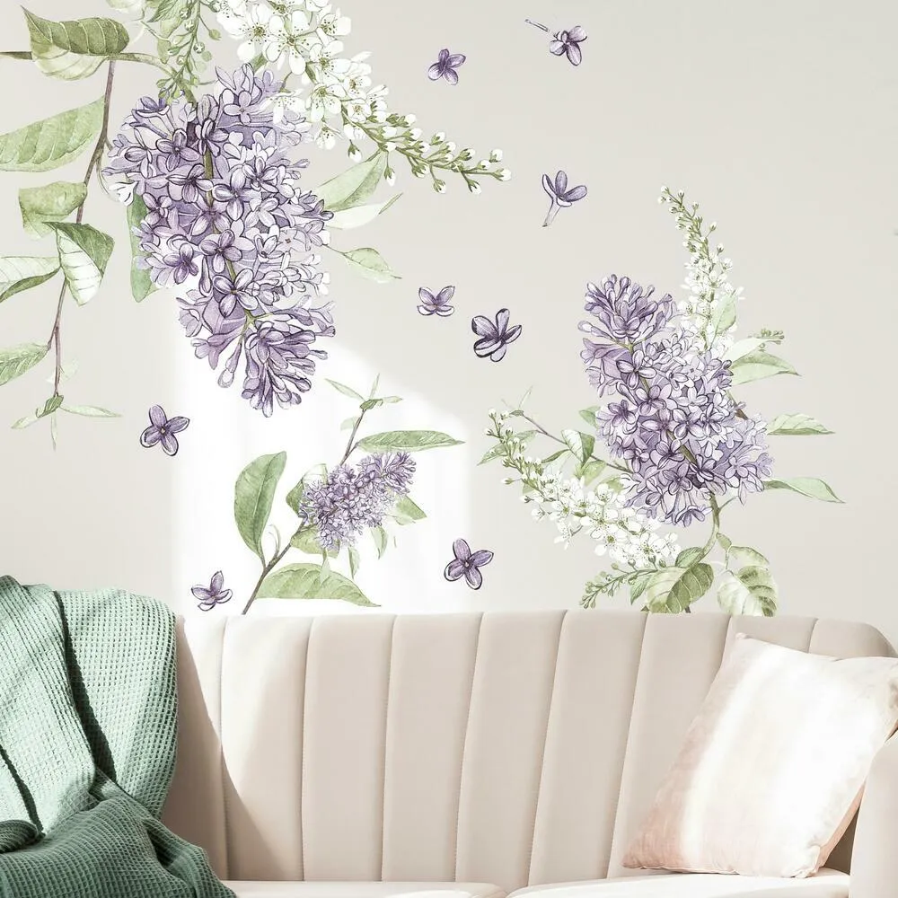 Lilac Peel and Stick Giant Wall Decals