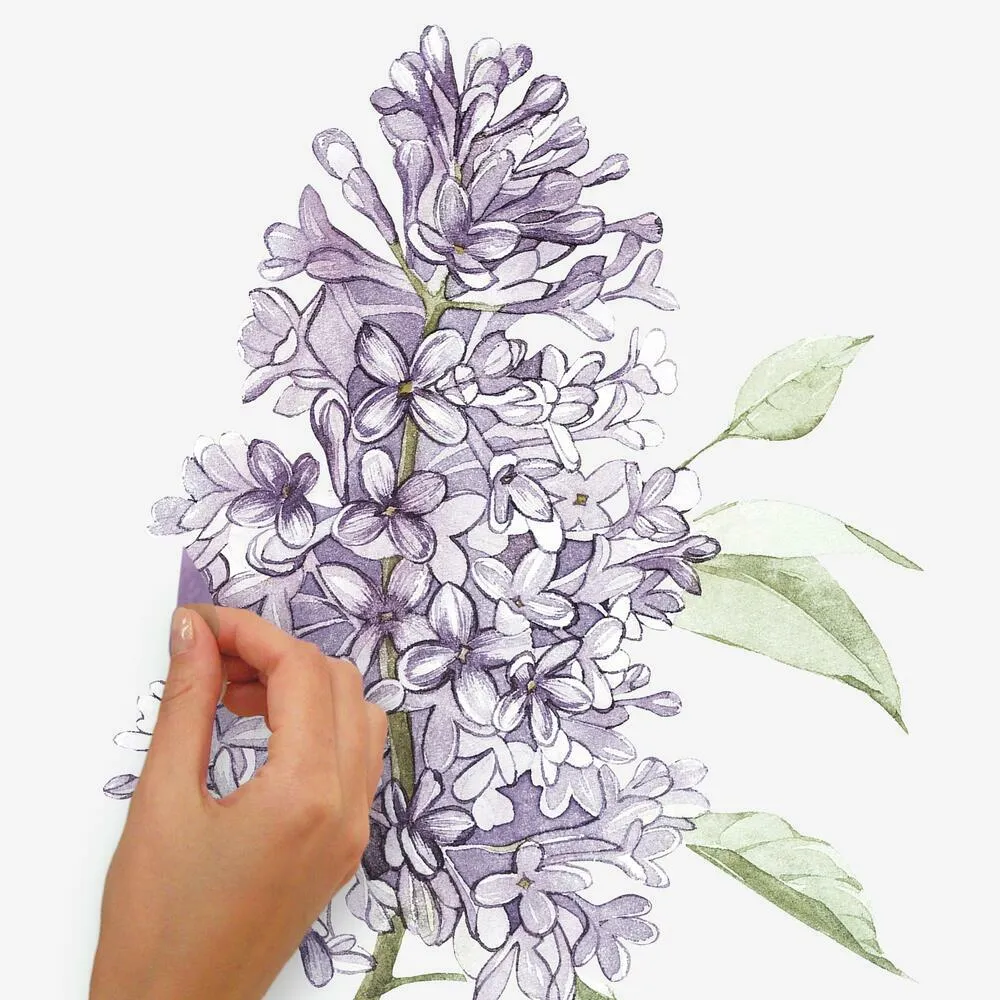 Lilac Peel and Stick Giant Wall Decals