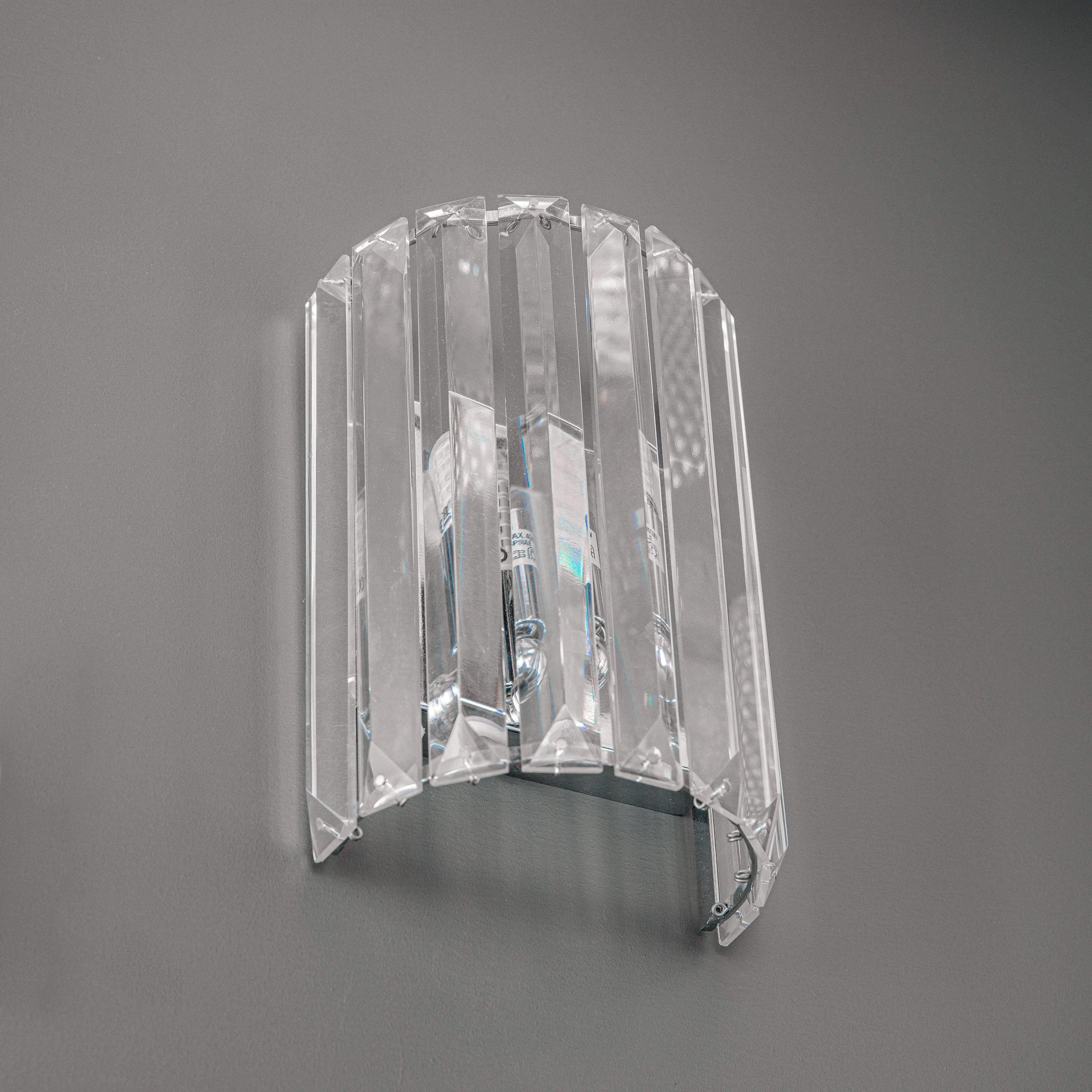 Martos Crystal Wall Light - Polished Chrome