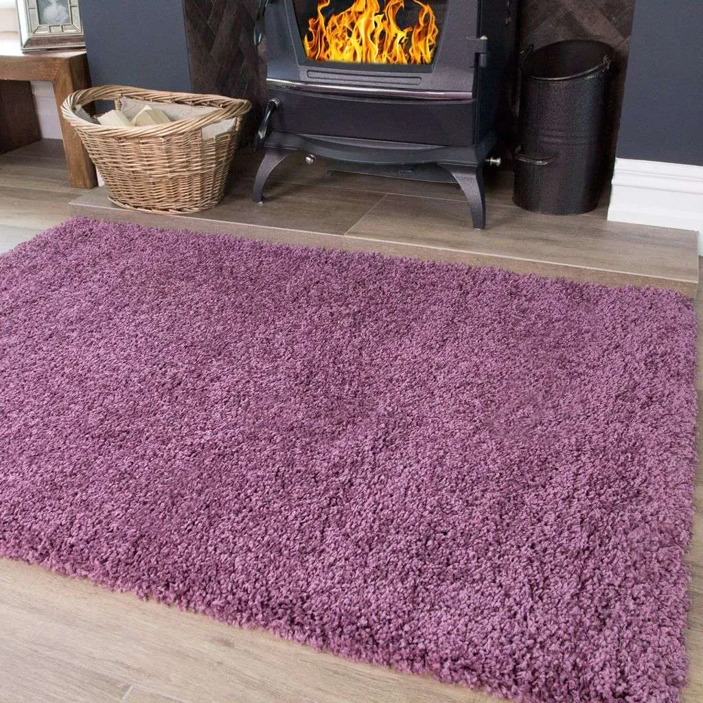 Mauve Shaggy Rug