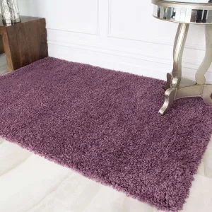 Mauve Shaggy Rug