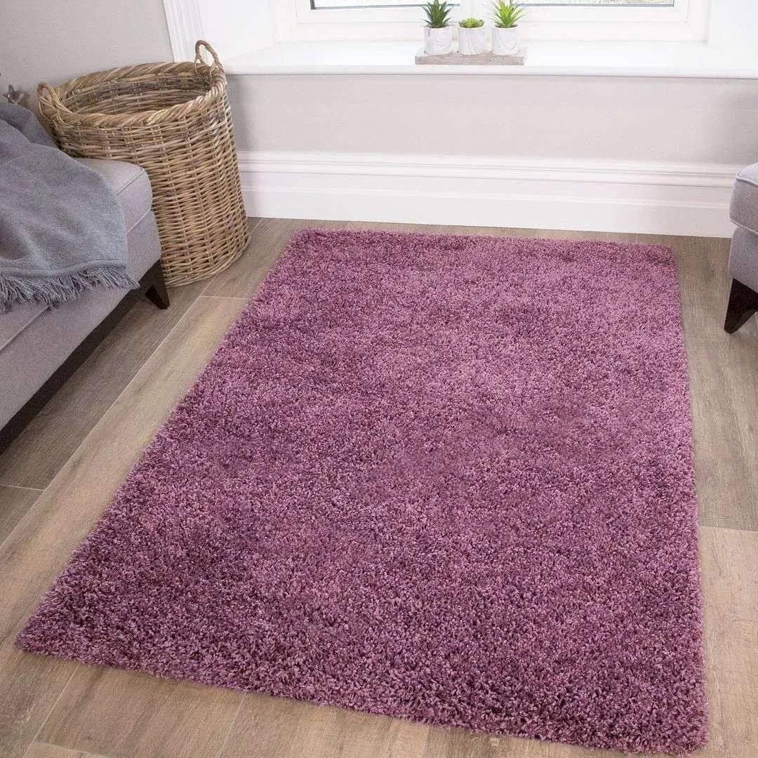 Mauve Shaggy Rug