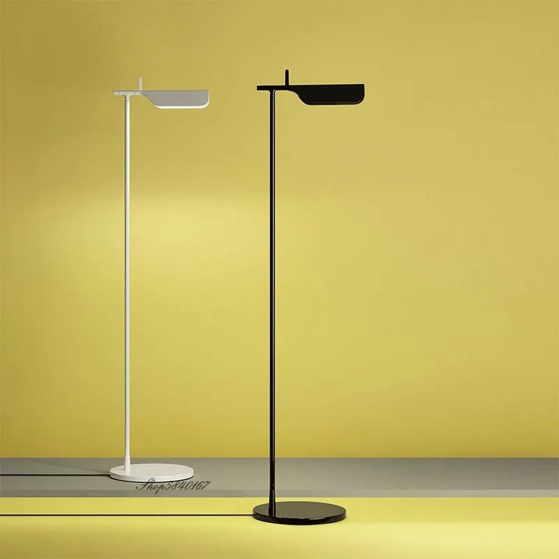 Minimalist Black LED Floor Lamp With Artistic Design