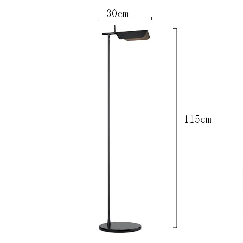 Minimalist Black LED Floor Lamp With Artistic Design