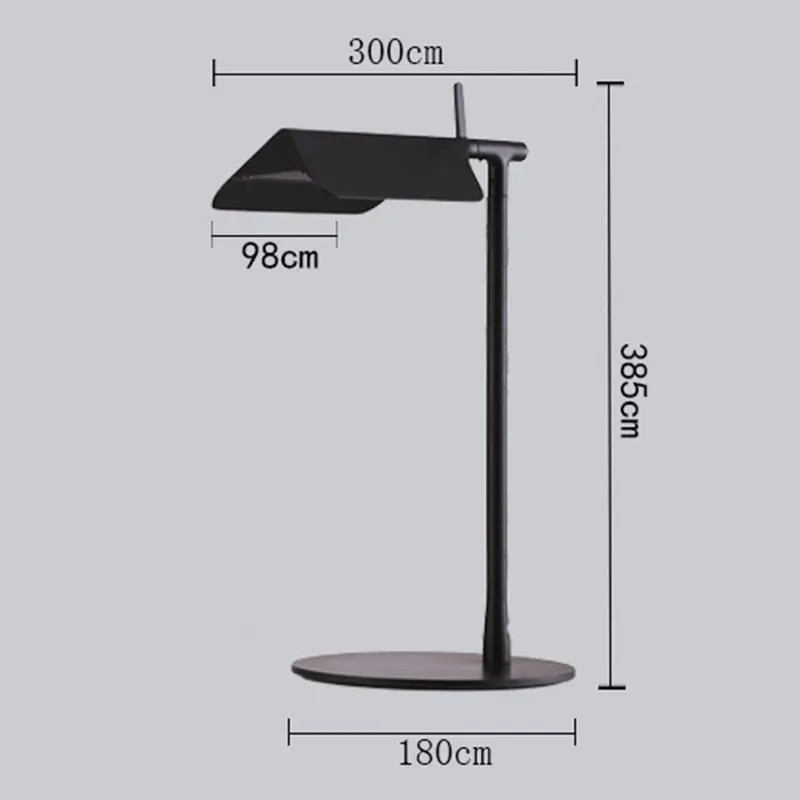 Minimalist Black LED Floor Lamp With Artistic Design