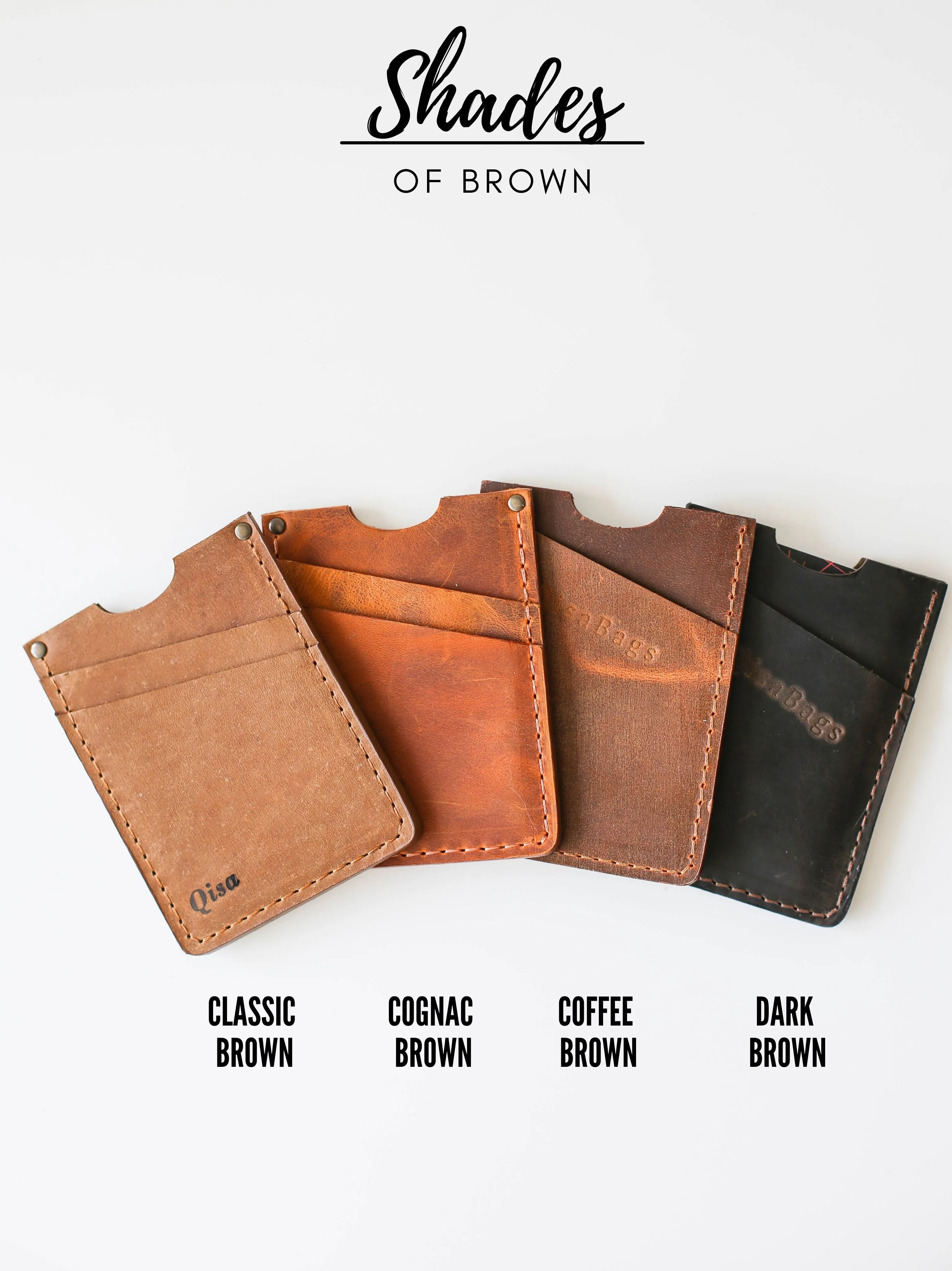 Minimalist Leather Card Holders - Sleeve Wallet