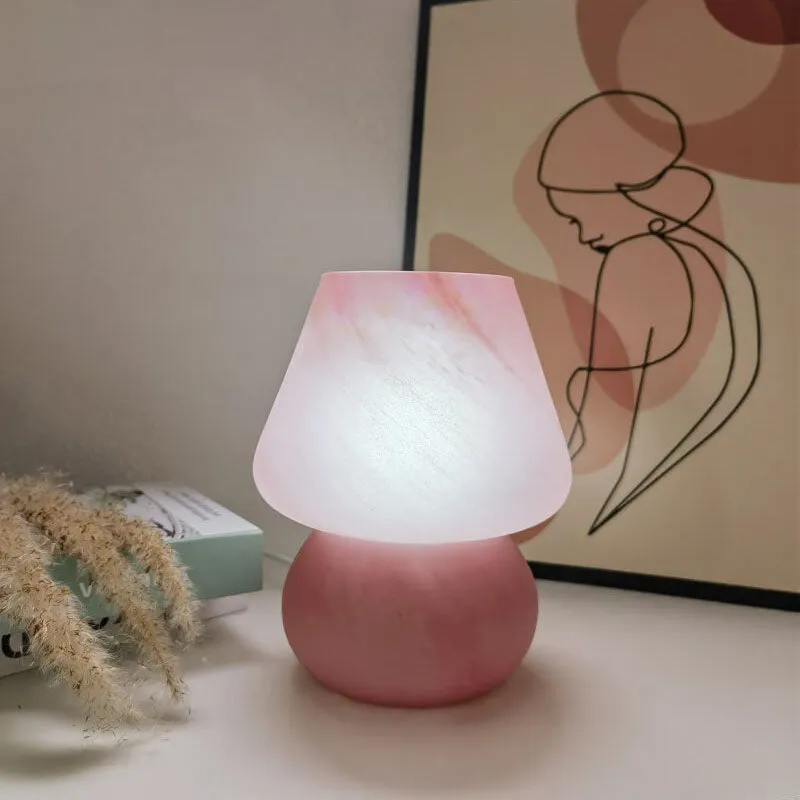 Modern Minimalist Glass Cloud Decorative 1-Light Table Lamp