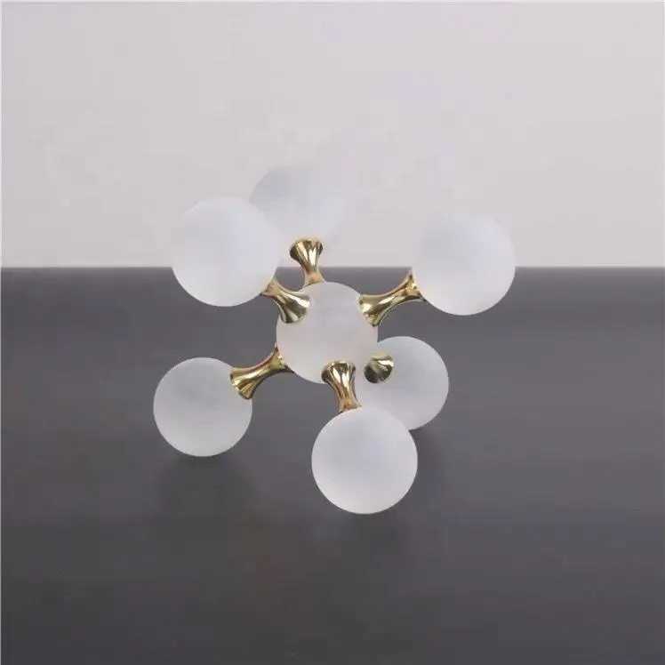 MOLECULAR CRYSTAL DESKTOP DECOR SET OF 2