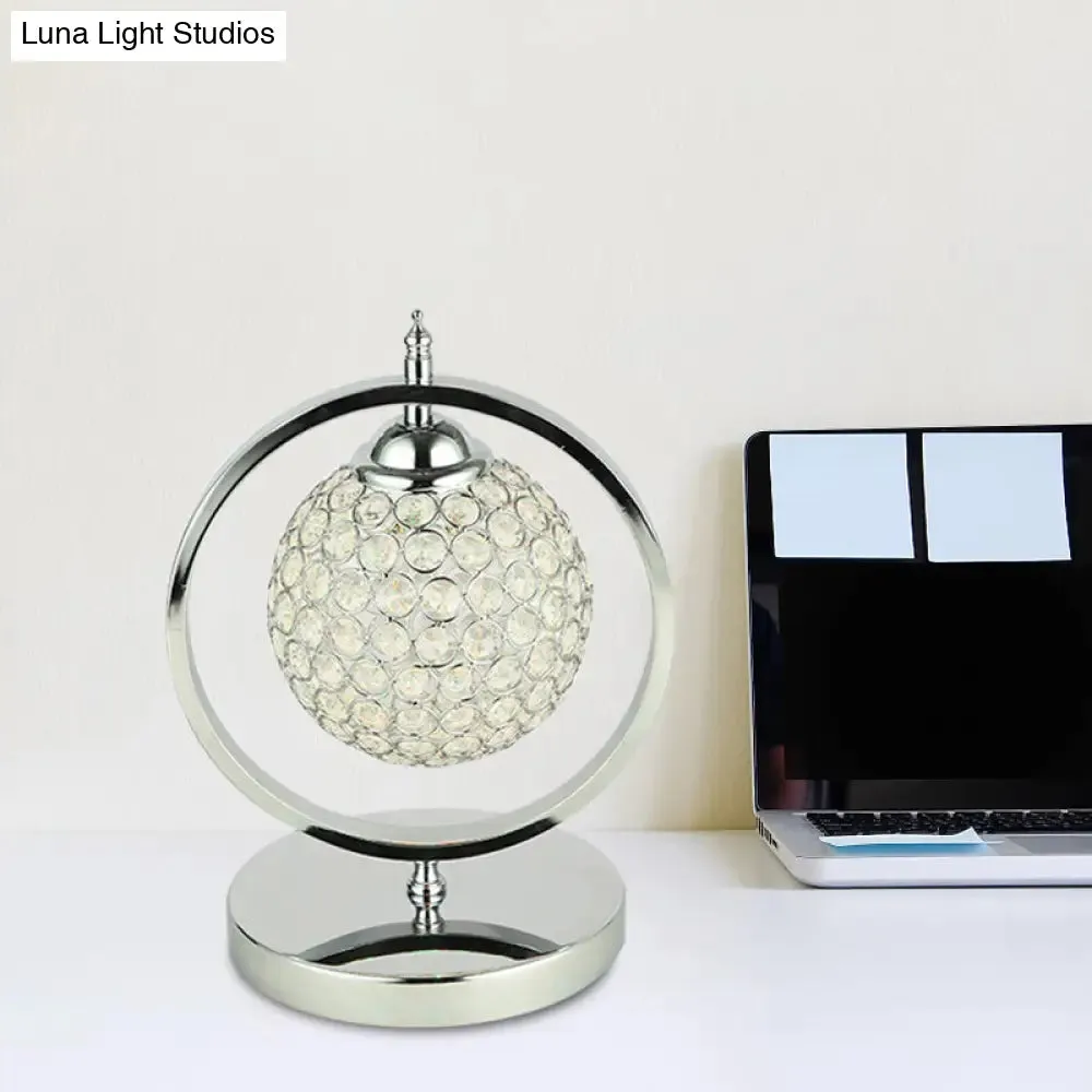 Molly - Minimalist Crystal LED Table Lamp for Night Stand or Study Room