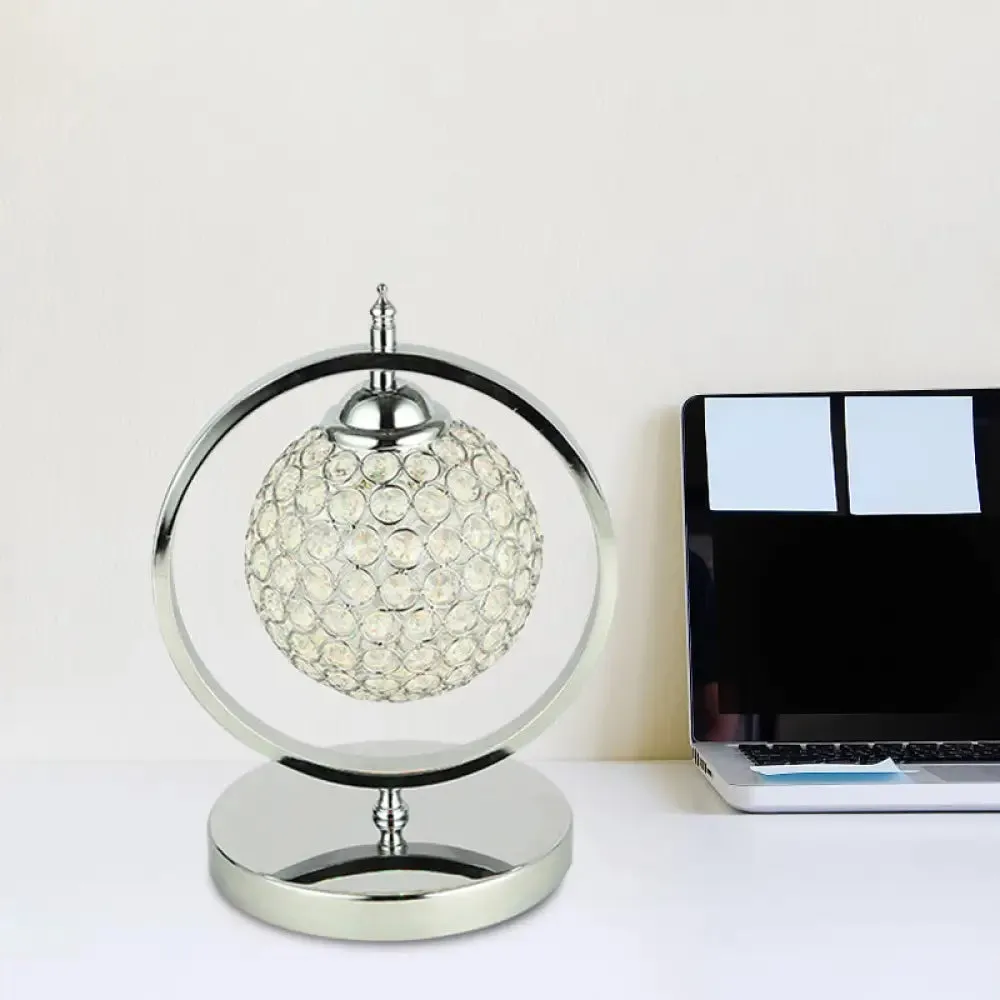 Molly - Minimalist Crystal LED Table Lamp for Night Stand or Study Room