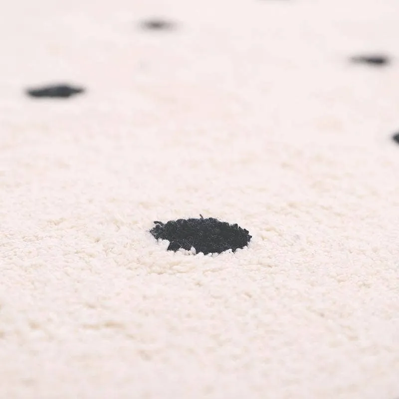 NATTIOT Nümi Natural & Black Polka Dot Rug