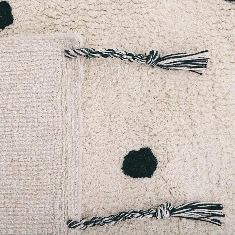 NATTIOT Nümi Natural & Black Polka Dot Rug