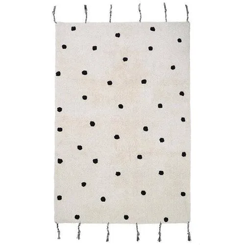 NATTIOT Nümi Natural & Black Polka Dot Rug