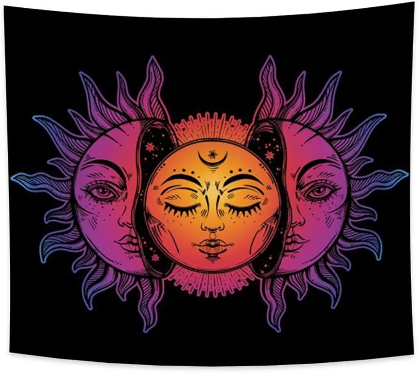 Neon Moon Tapestry