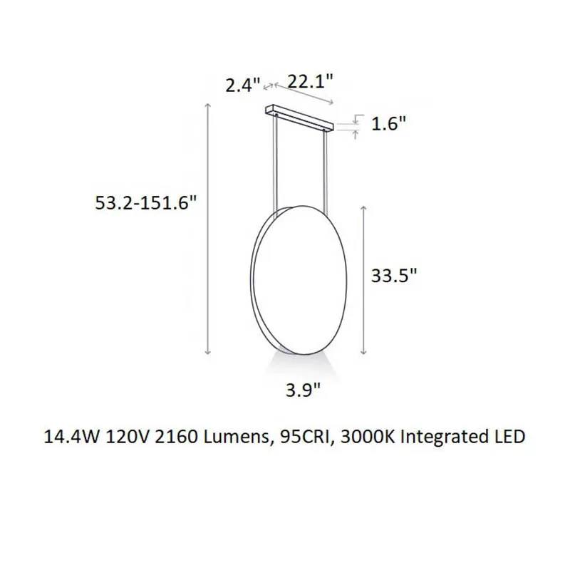 Noren Round LED Pendant Light