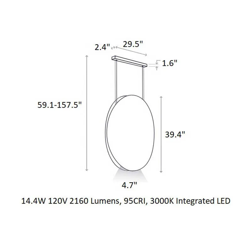 Noren Round LED Pendant Light