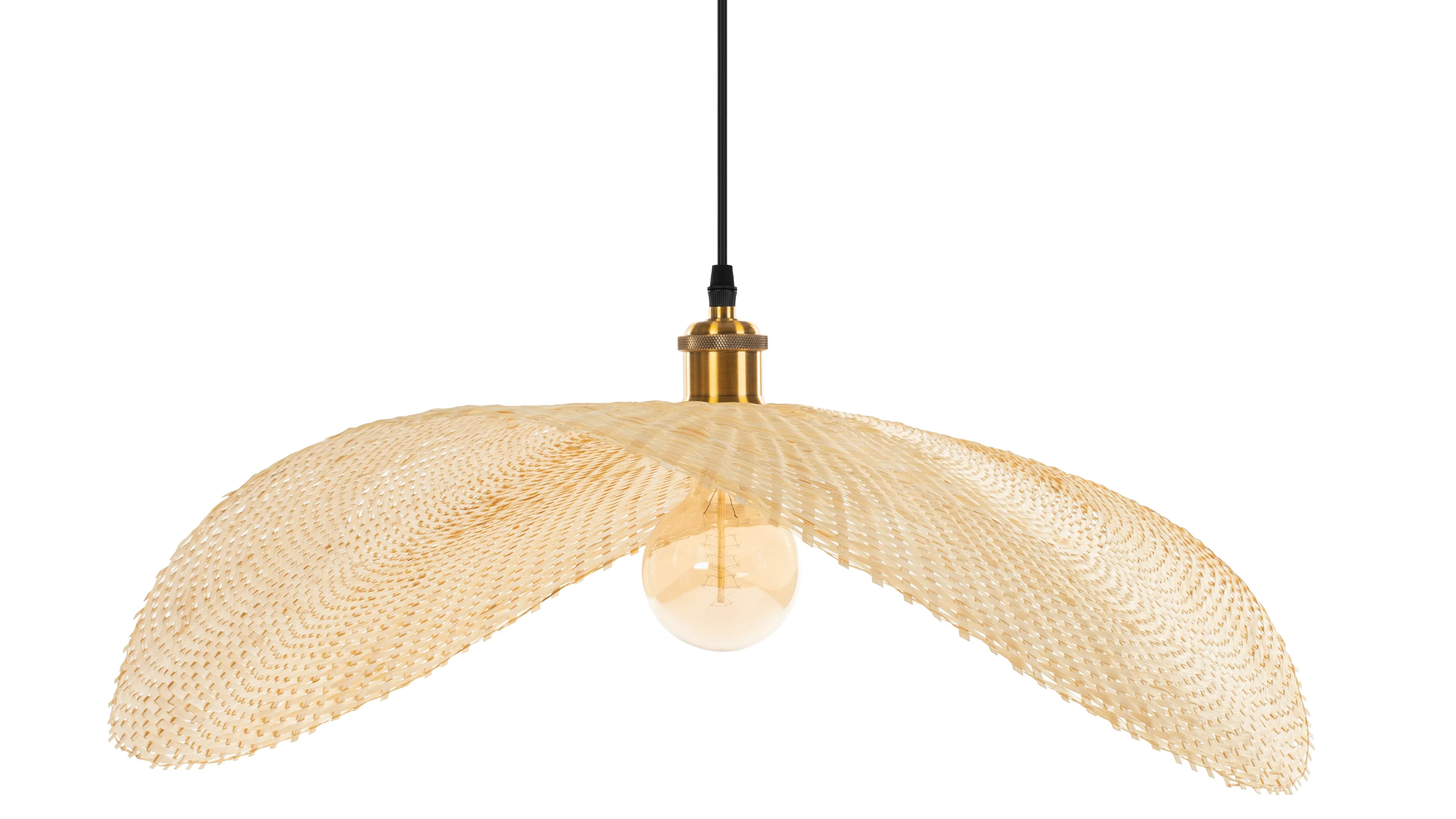 Osku - Osku Ceiling Light, Large, Natural Rattan