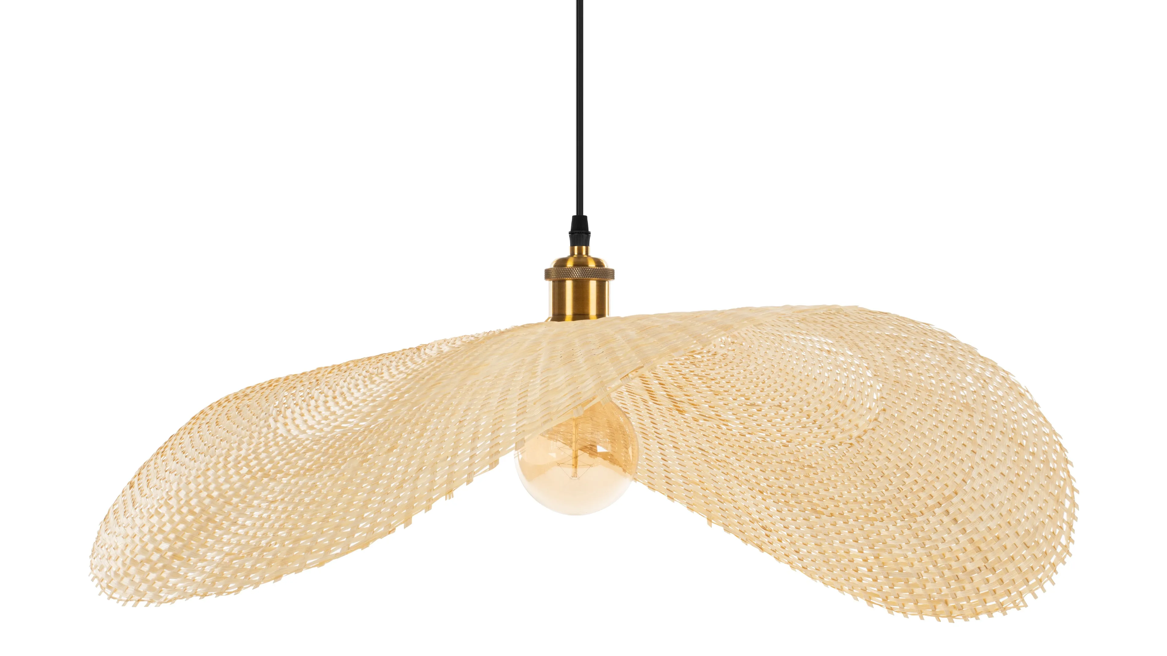 Osku - Osku Ceiling Light, Large, Natural Rattan