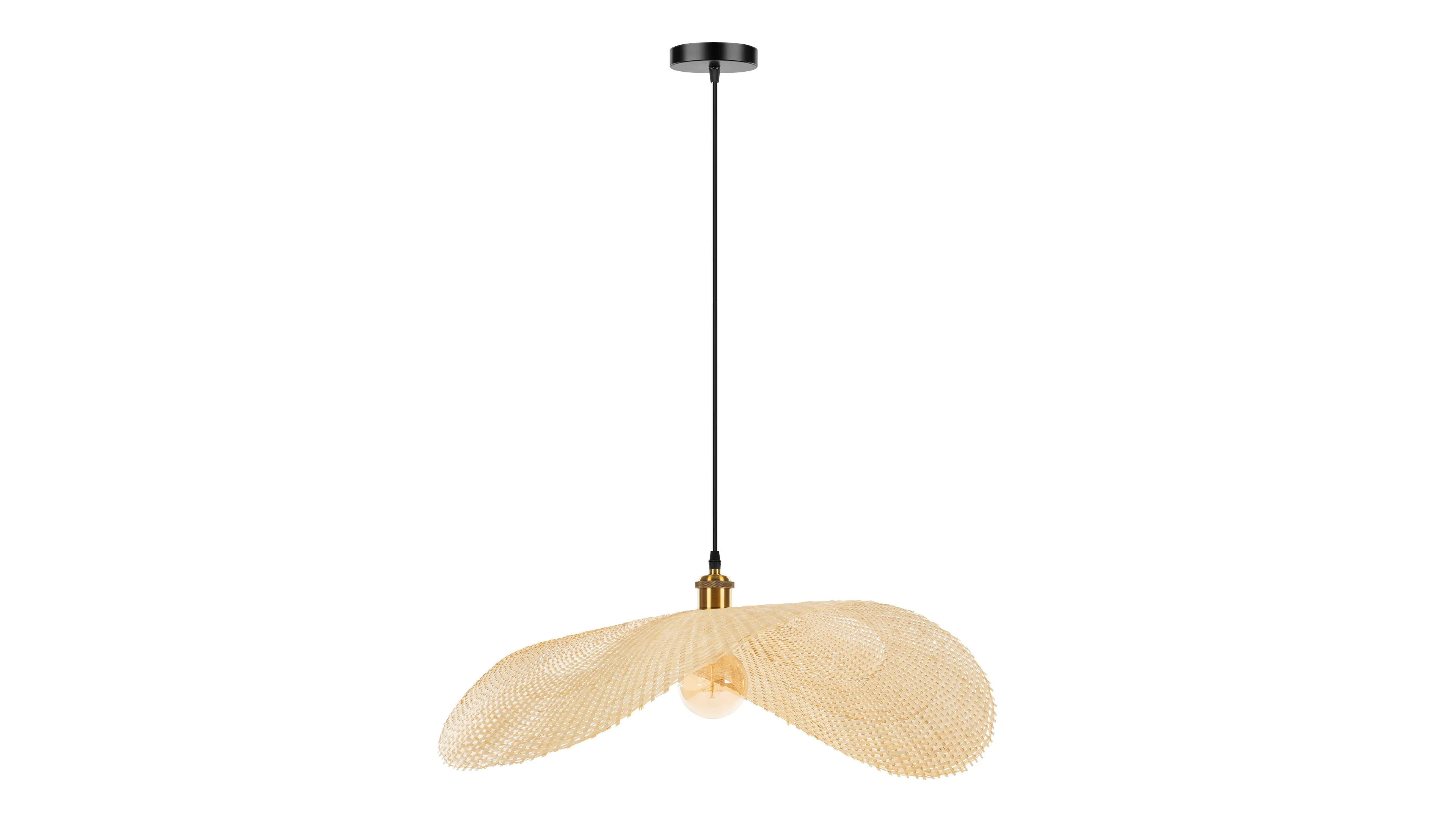 Osku - Osku Ceiling Light, Large, Natural Rattan