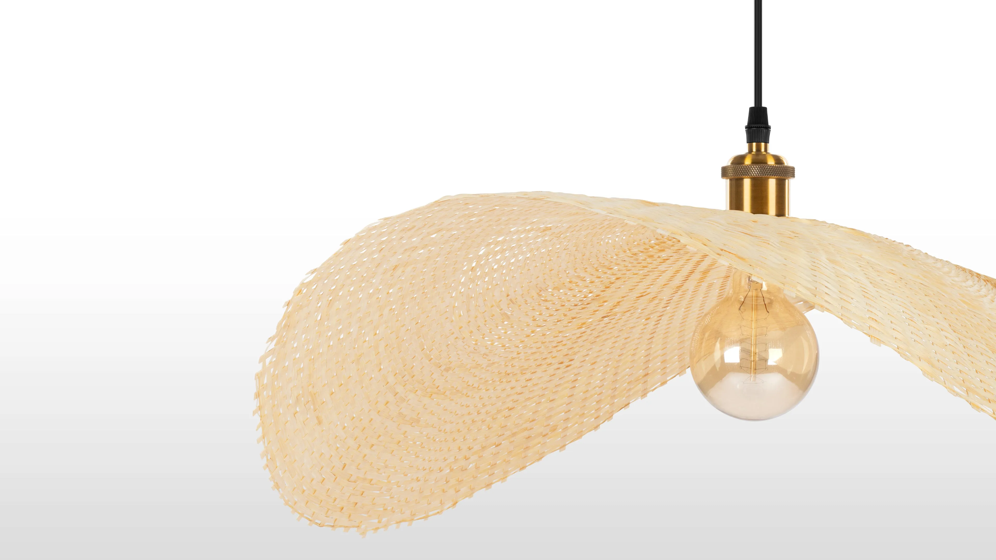 Osku - Osku Ceiling Light, Large, Natural Rattan