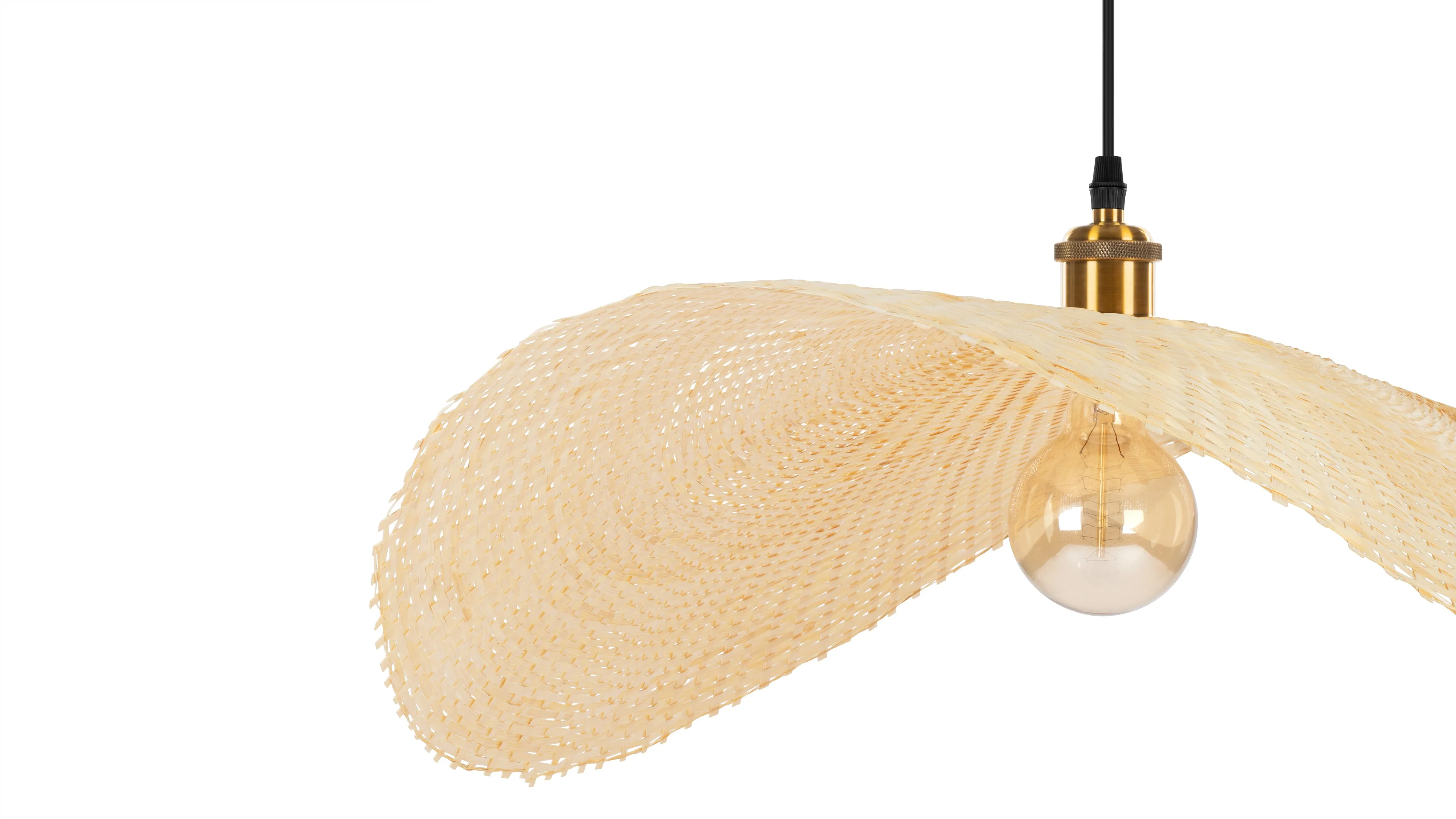 Osku - Osku Ceiling Light, Large, Natural Rattan