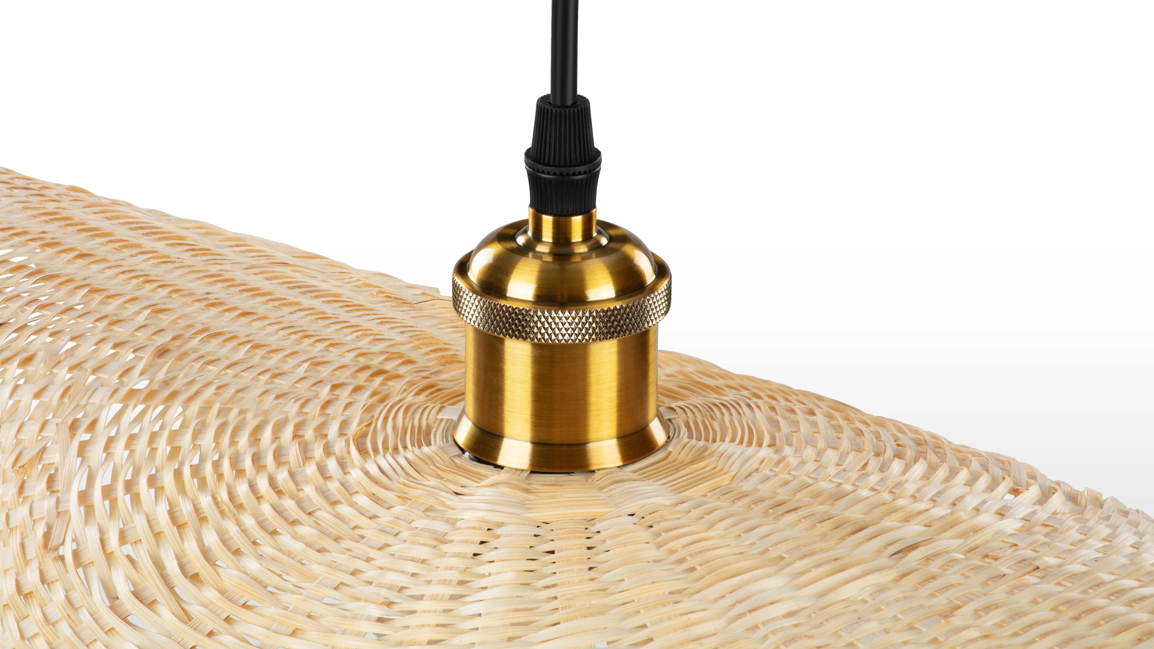 Osku - Osku Ceiling Light, Large, Natural Rattan