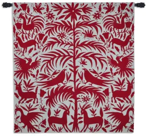 Otomi Poppy Wall Tapestry