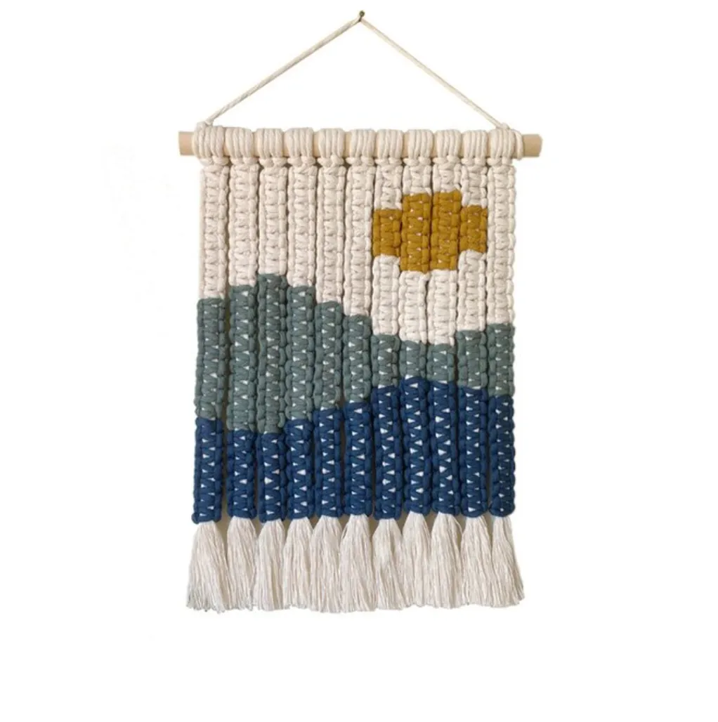 Paisaje Macramé Hanging Tapestry