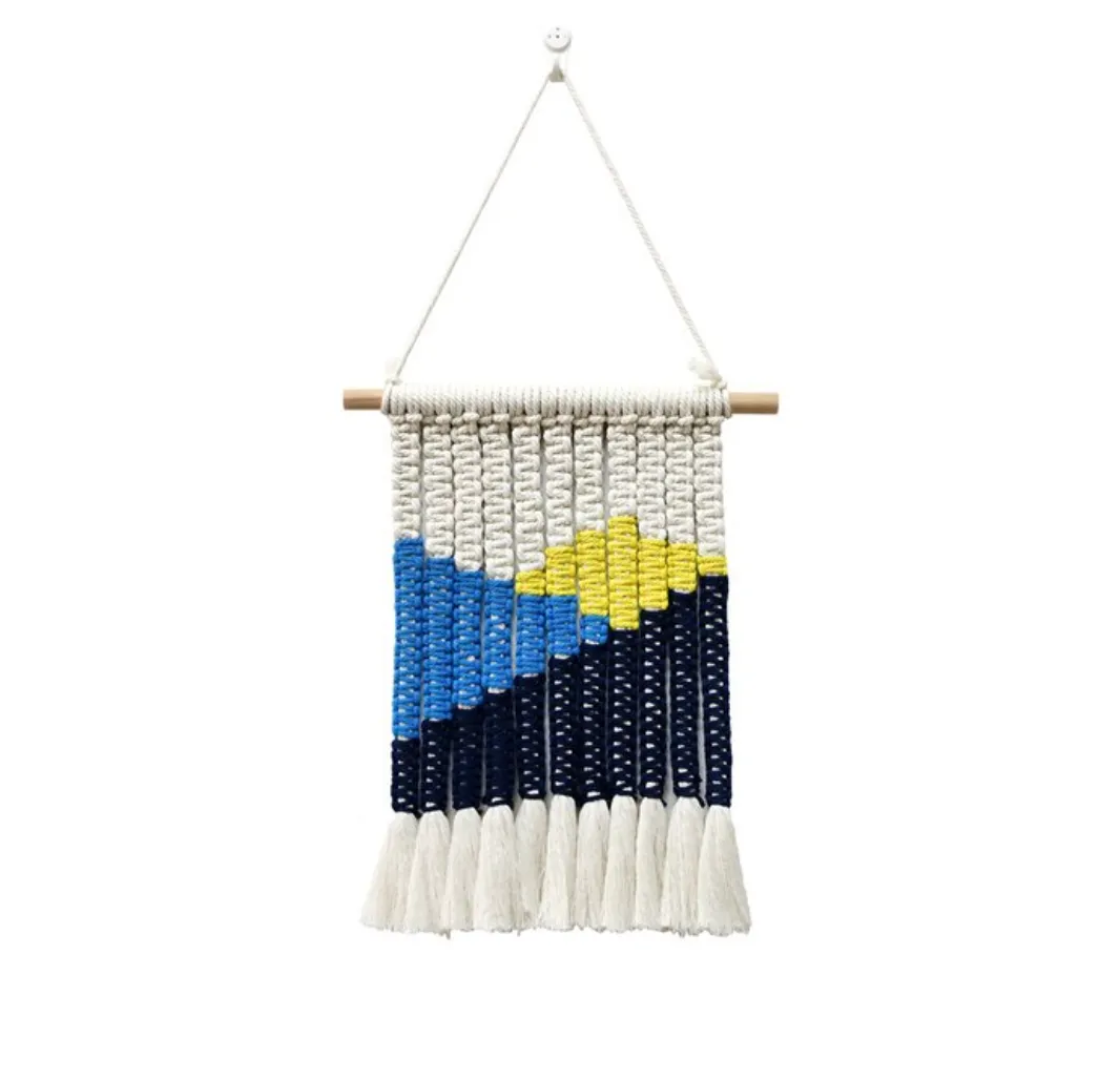 Paisaje Macramé Hanging Tapestry