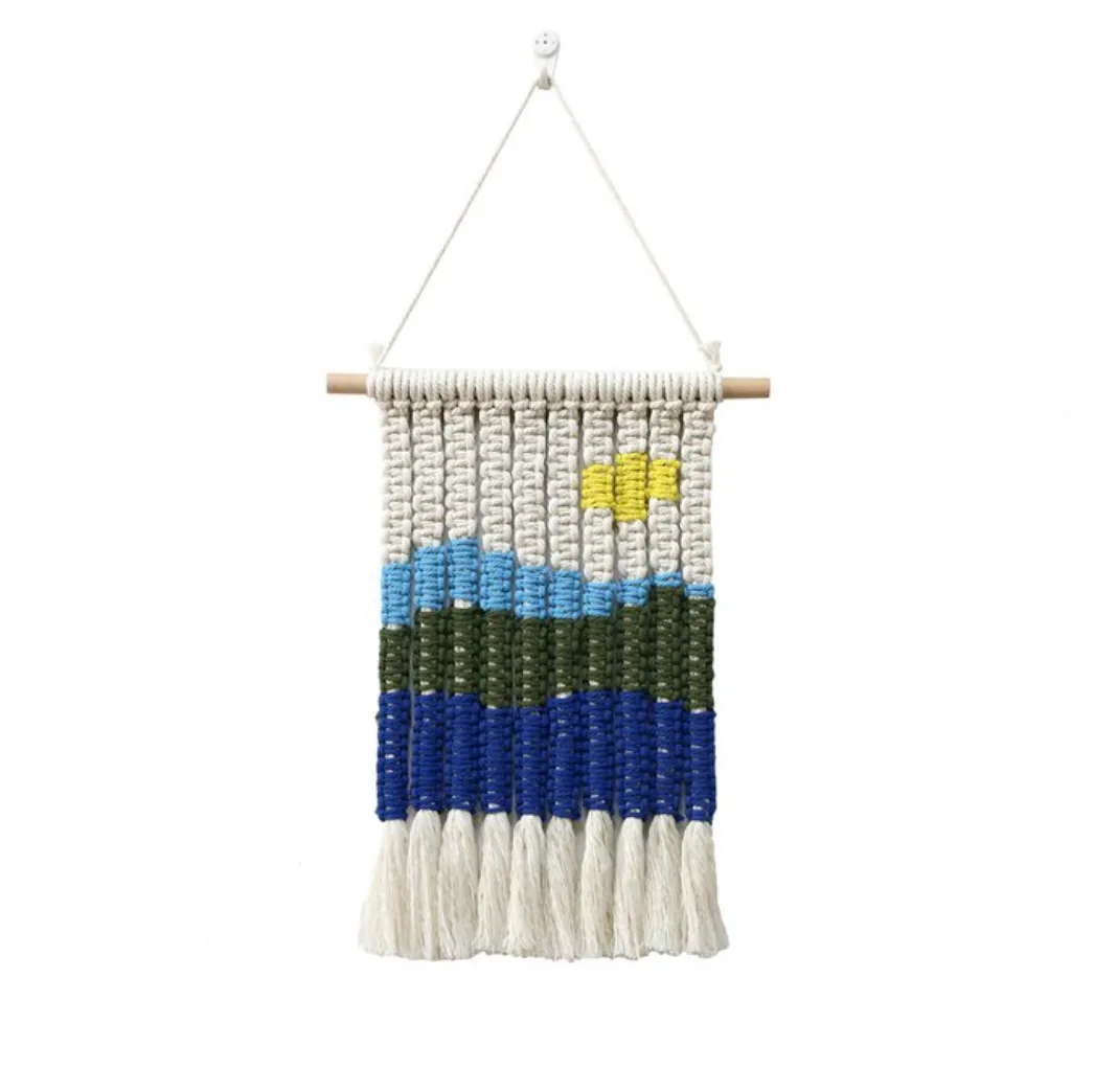 Paisaje Macramé Hanging Tapestry