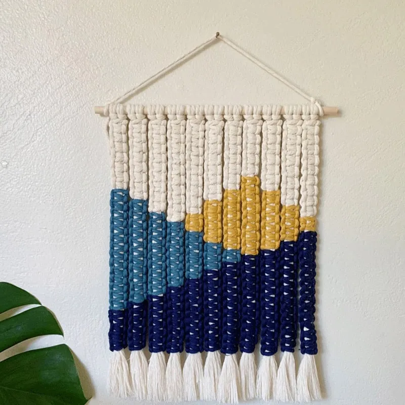 Paisaje Macramé Hanging Tapestry