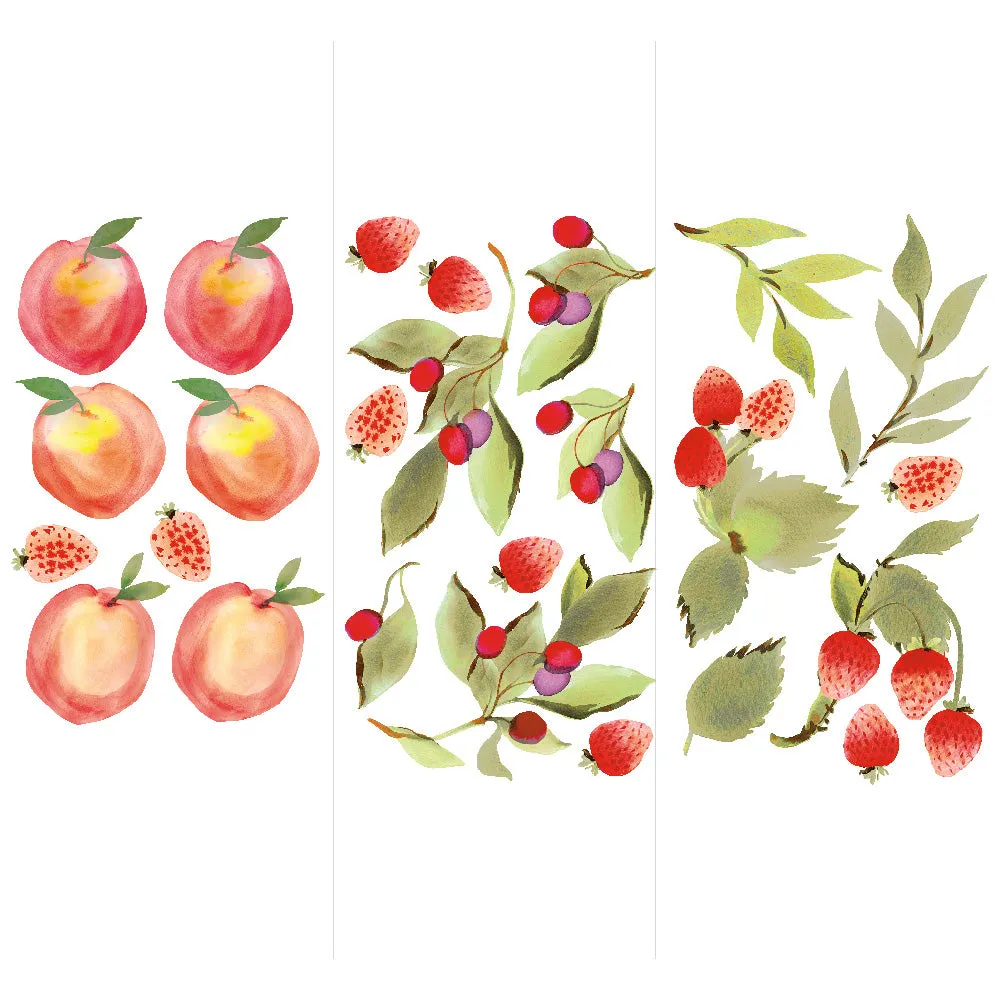 Peach & Berry Medley Removable Wall Decals