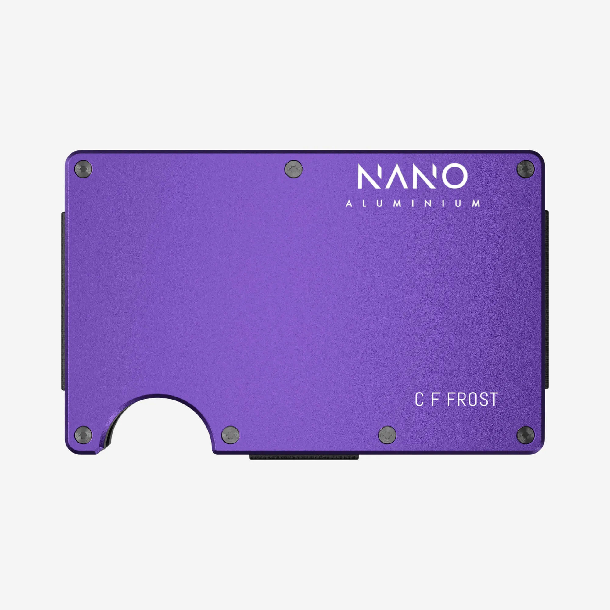 Personalised AirTag Cash Strap Wallet (Nebula Purple)